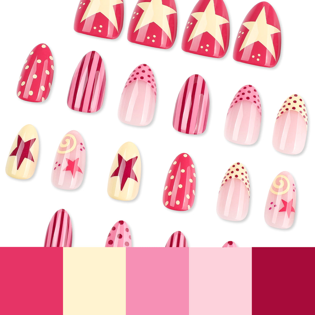 Creative and colorful nail art Bowlift