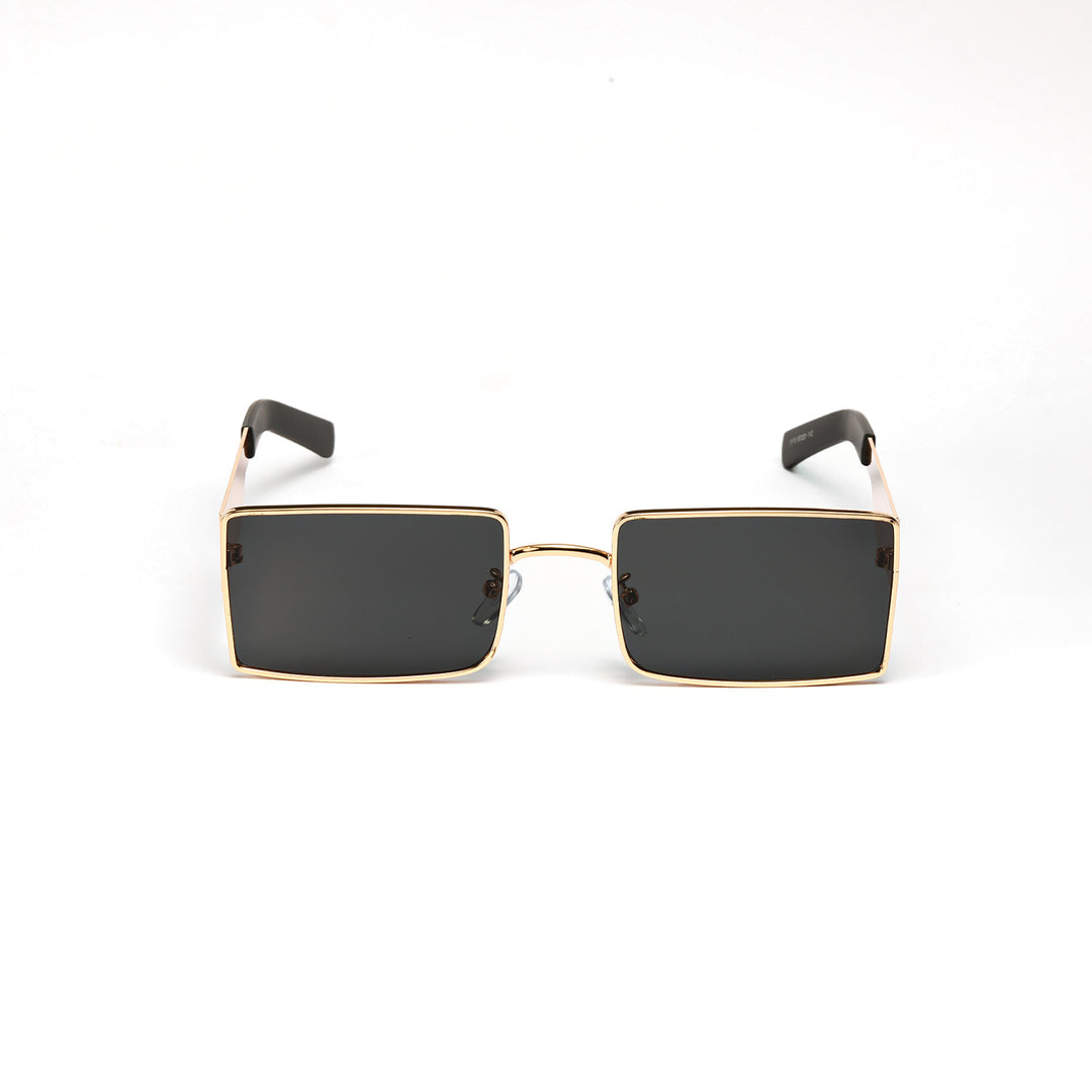 Ladies stylish rectangular sunglasses with modern metal frame Bowlift