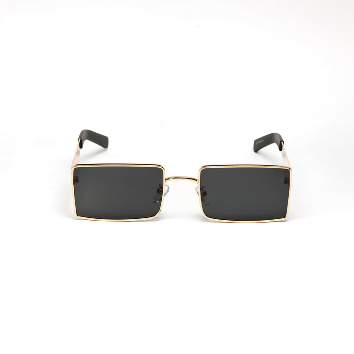 Ladies stylish rectangular sunglasses with modern metal frame Bowlift