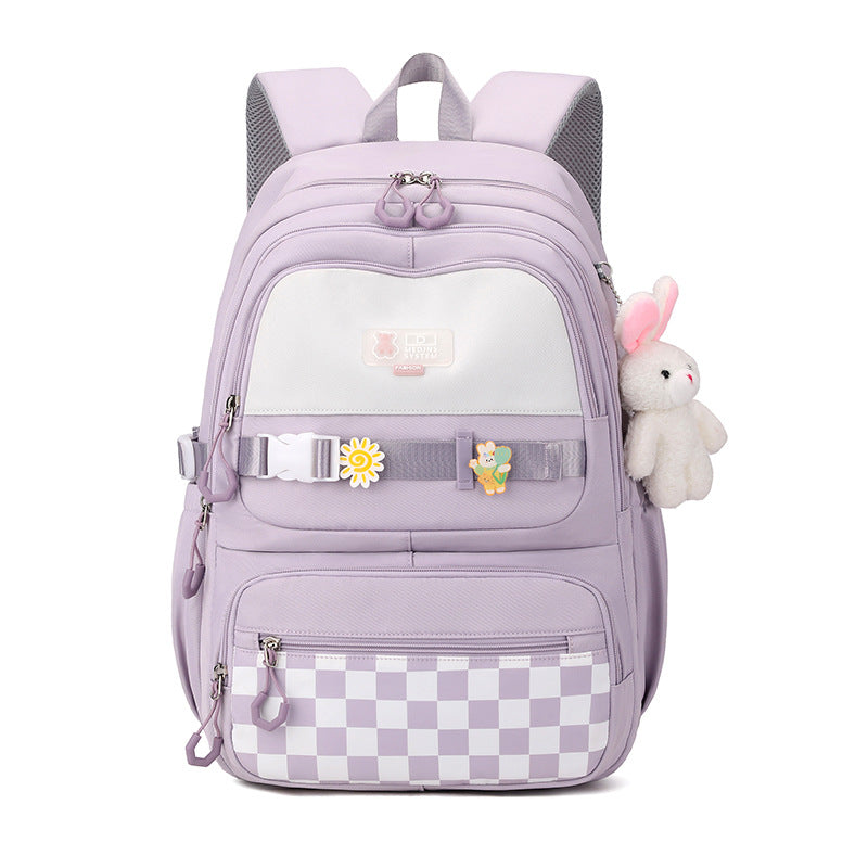 Cute school backpack with playful charms Bowlift