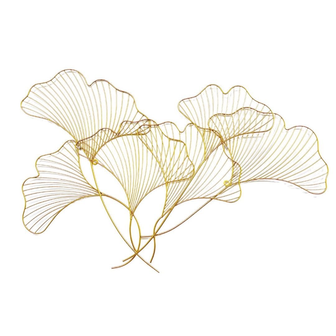 Decorative Metal Ginkgo Leaf Wall Art Bowlift