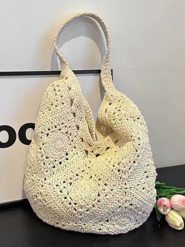 Natural and Hand-Knotted Casual Tote Bag Bowlift