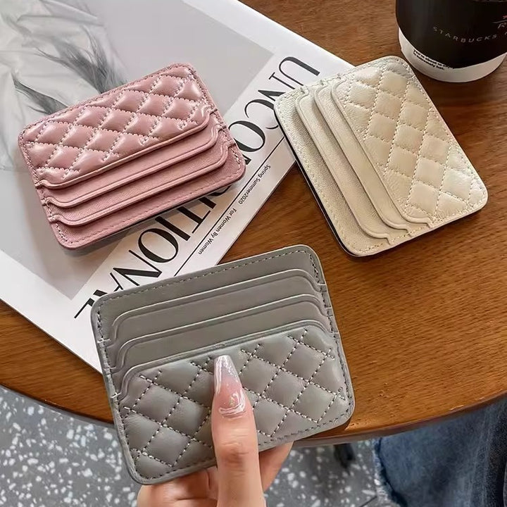 QuiltedLeather Cardholder Bowlift