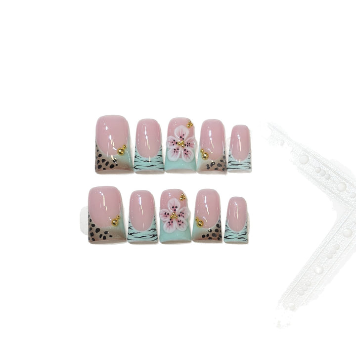 Reusable Press-On Nail Set Bowlift