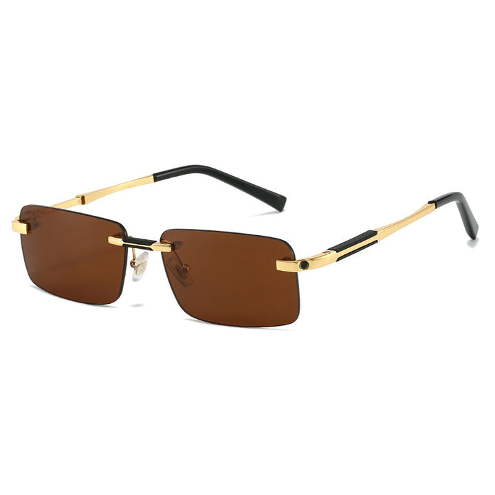 Women's sunglasses in modern rectangular design with luxurious metal elements Bowlift