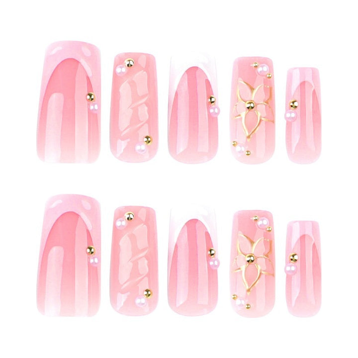 Premium Decorative 3D Floral Nail Extensions Bowlift