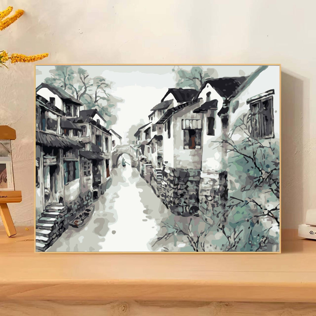 Scenic Landscape Art Canvas Print Bowlift