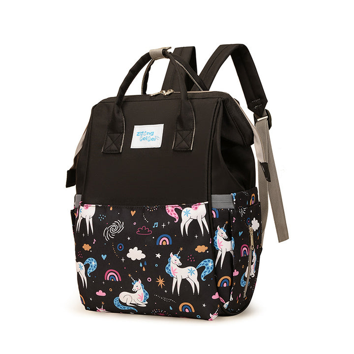 Eclectic Unicorn Design Diaper Backpack Bowlift