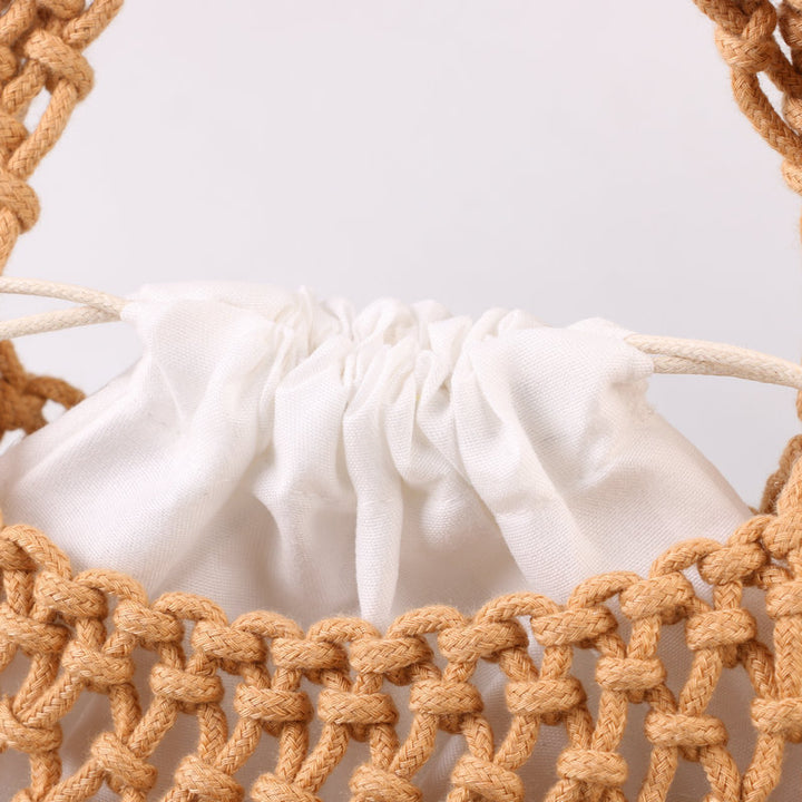 Hand-knotted tote bag made of natural cotton Bowlift