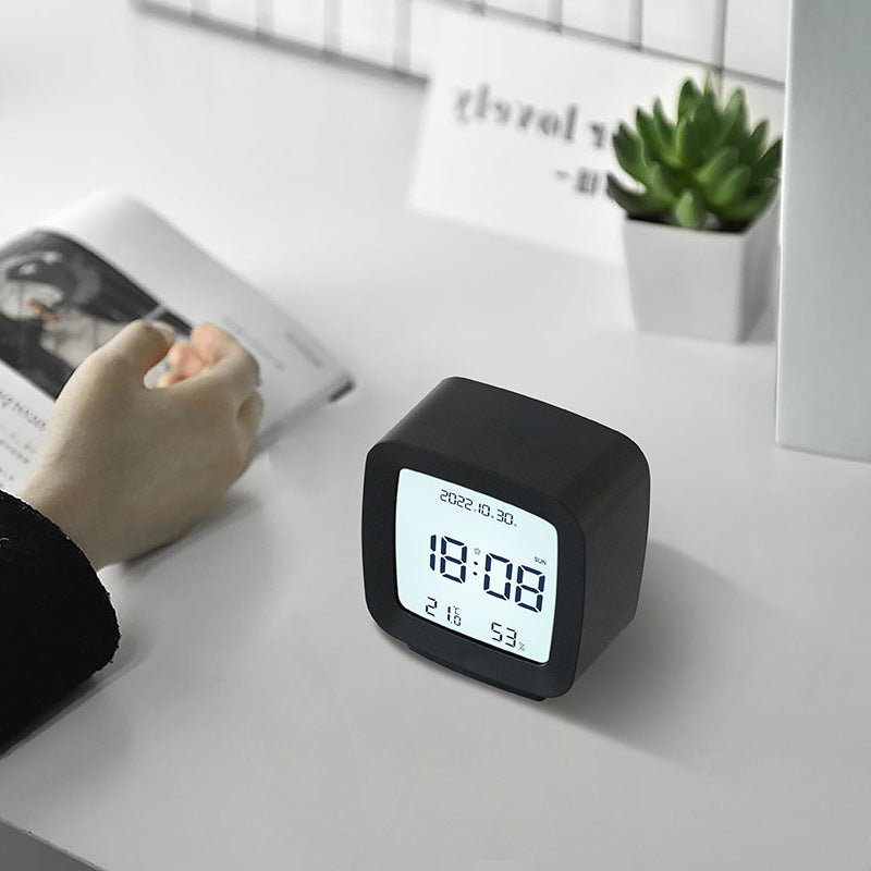 Digital Thermo-Hygrometer Clock Bowlift
