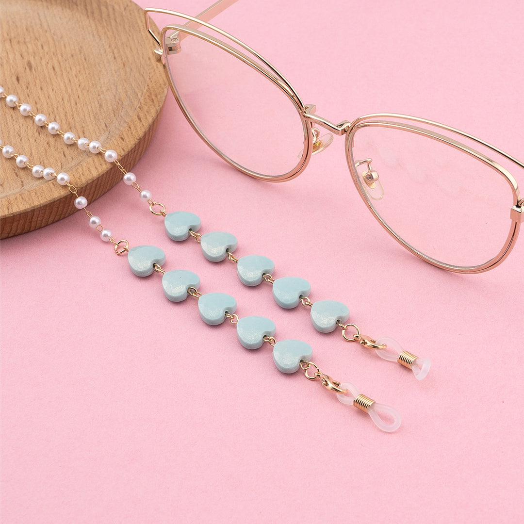 Heart Beaded Eyewear Chain Bowlift
