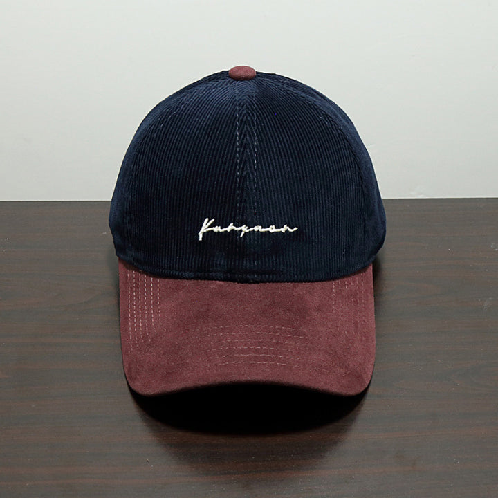 Men's Textured Corduroy Baseball Cap Bowlift