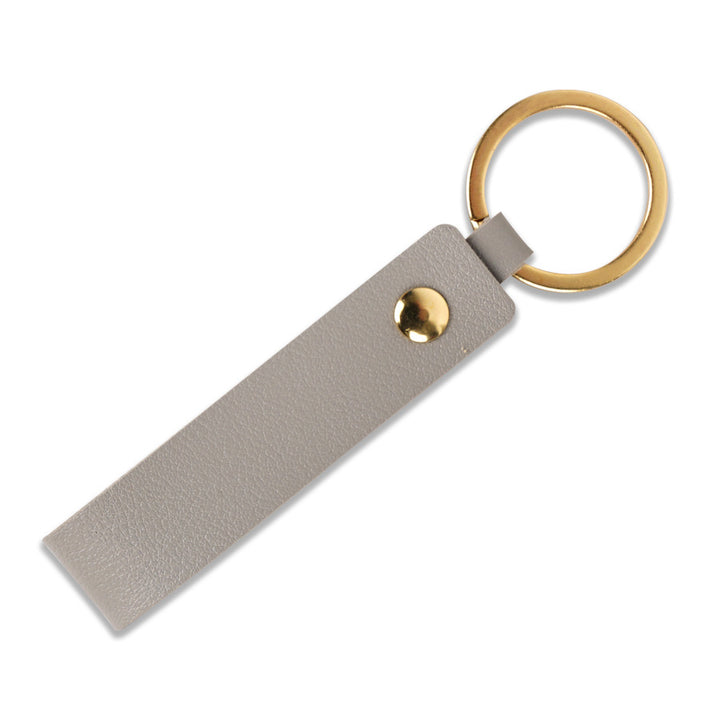 Unisex keychain with stylish faux leather design Bowlift
