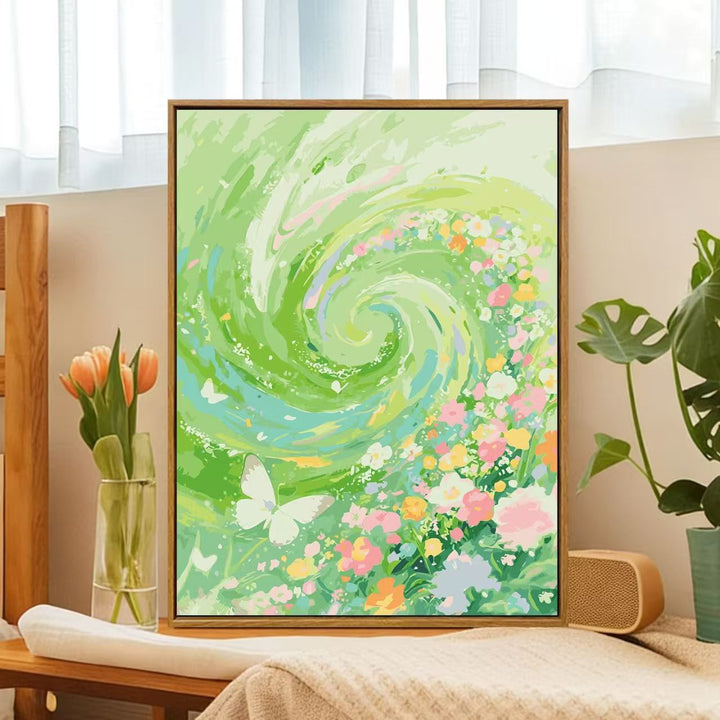 Floral Whirlwind Canvas Art Bowlift