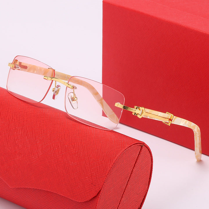 Women elegant Rectangular Glasses Bowlift