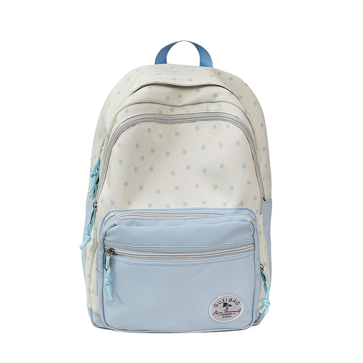 Star-Print Student Backpack