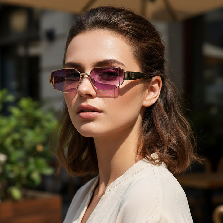 Women Designer Sunglasses in Modern, Angular Style Bowlift