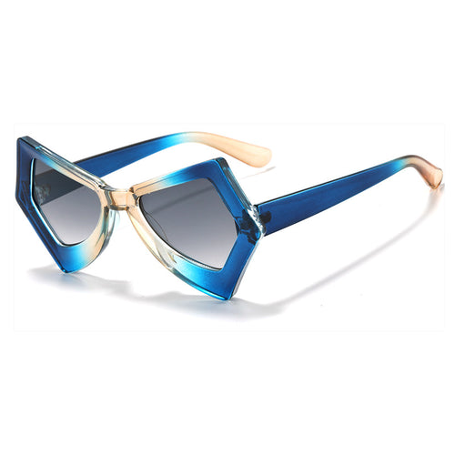 Geometric Frame Fashion Sunglasses
