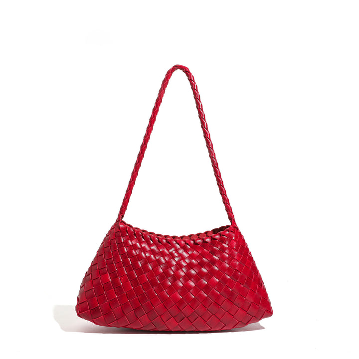 Textured Woven Shoulder Bag Bowlift