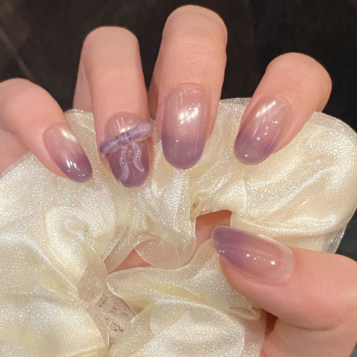 Decorative Ombre Press-On Nails Bowlift