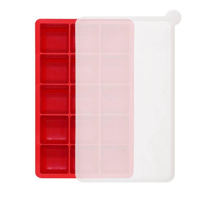 Flexible Silicone Square Ice Cube Tray Multi-Cavity Freezer Mold Bowlift
