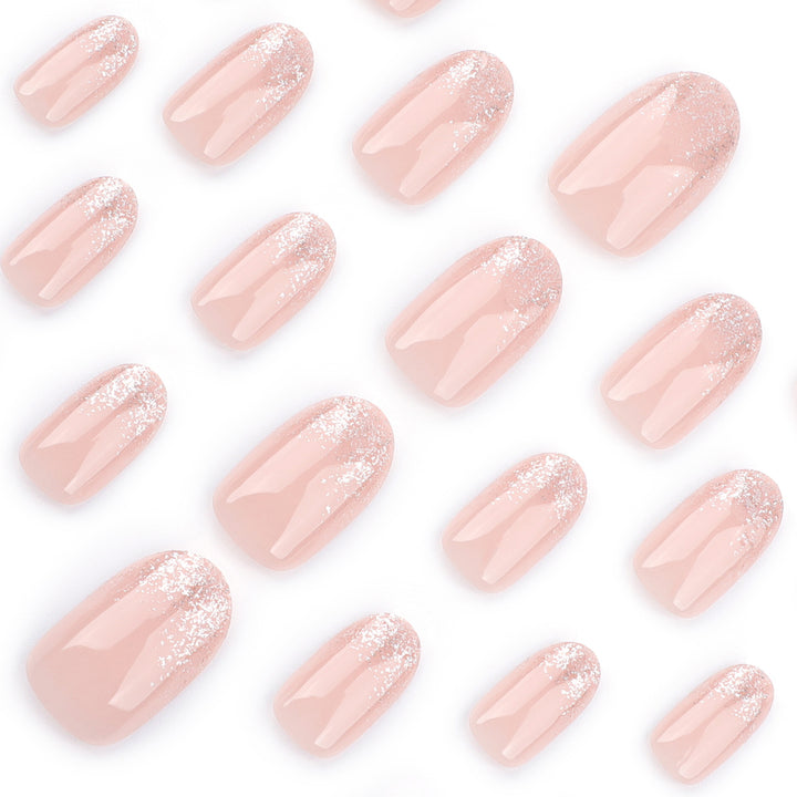 Glittering nail extensions with elegant gradient Bowlift