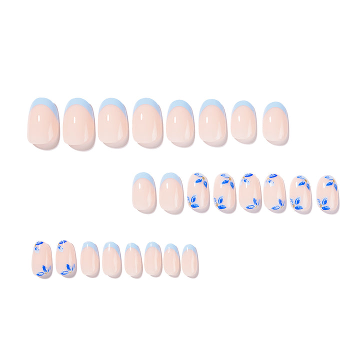 Artistic acrylic nails with elegant flower design Bowlift