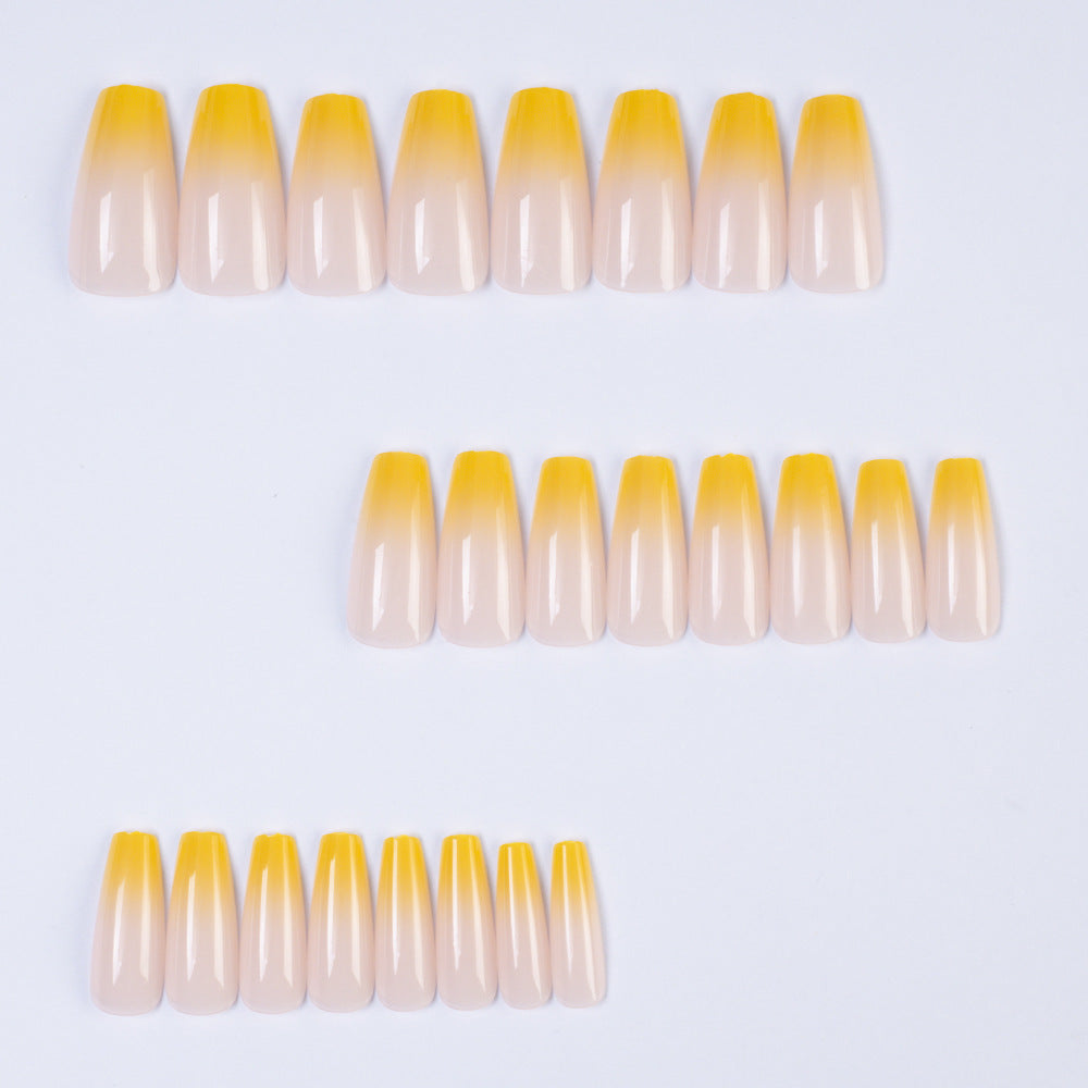 Acrylic Nail Set with Ombre Effect Bowlift