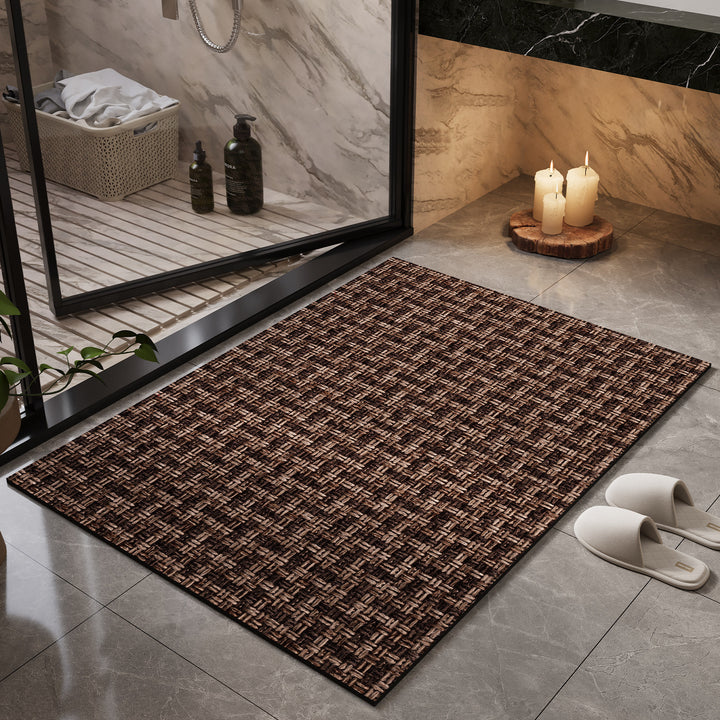 Natural Fiber Bath Mat Bowlift