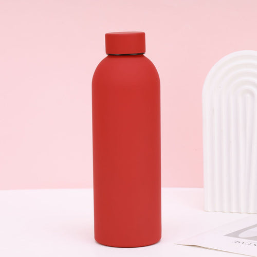 Unisex nan vacuum-insulated stainless steel drinking bottle with soft-touch surface and leak-proof screw cap Bowlift