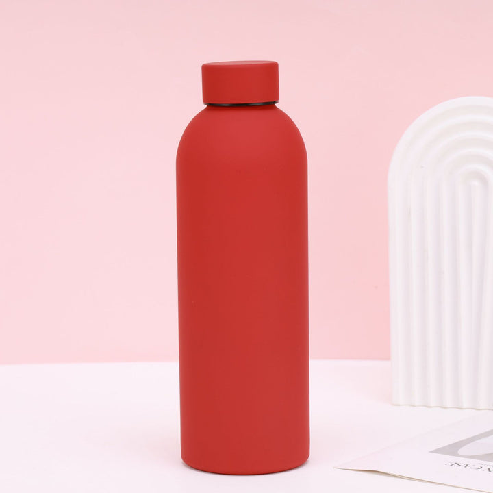 Double-Wall Insulated Stainless Steel Vacuum Bottle with Matte Silicone Sleeve Bowlift