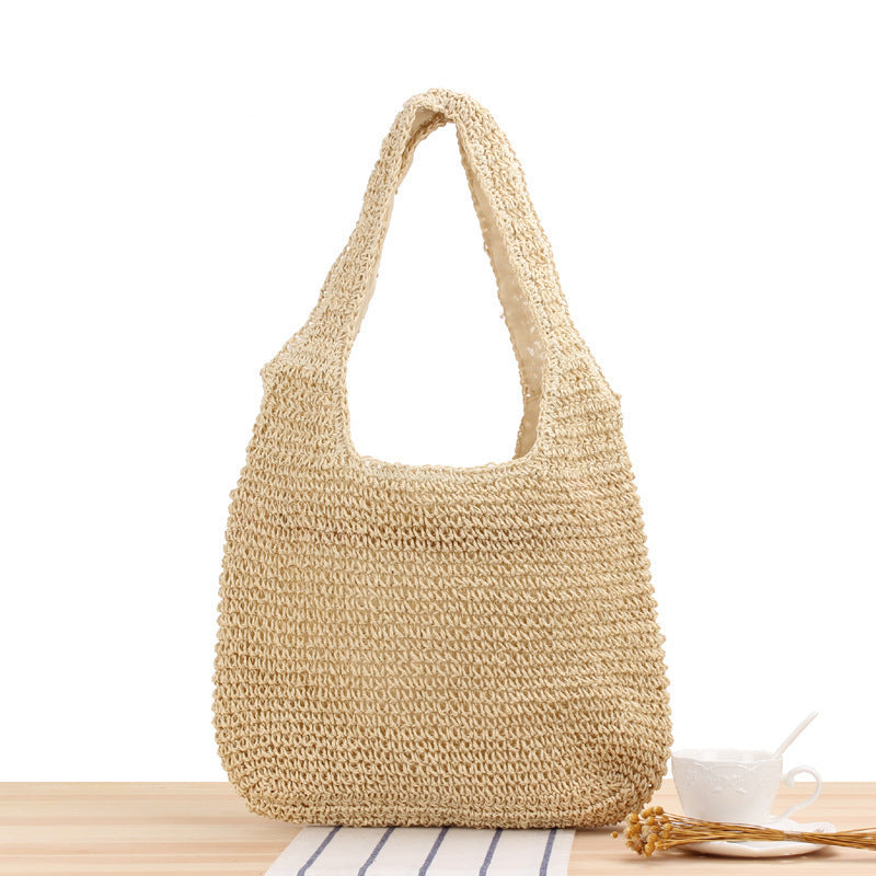 Hand-knotted tote bag made of natural material Bowlift
