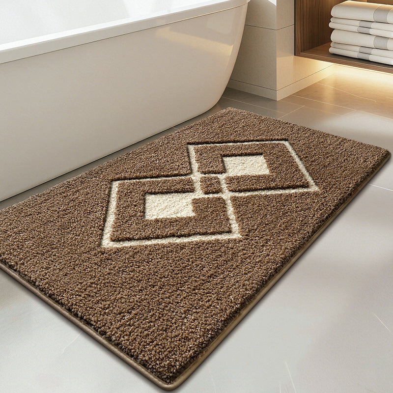 Plush Textured Bathroom Bath Mat Bowlift
