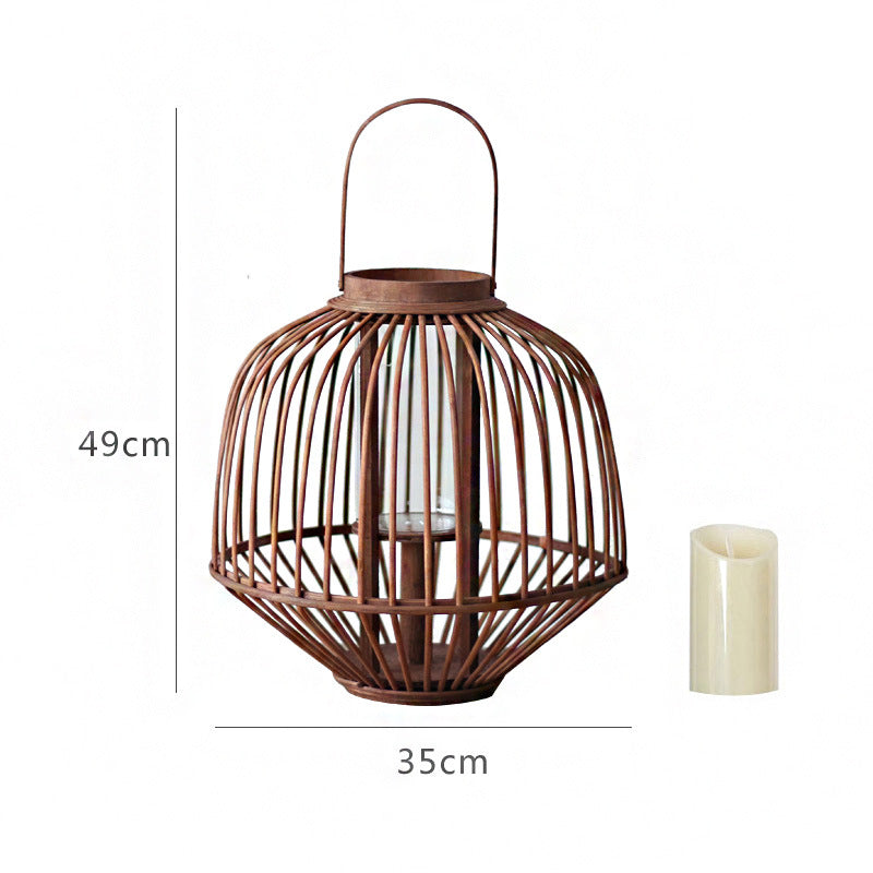 Decorative Rattan Lantern Bowlift