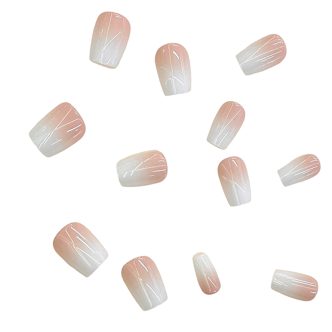 Premium Natural Finish Press-On Nail Set Bowlift
