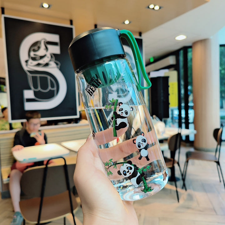 Ladies Playful Water Bottle with Cheerful Panda Design Bowlift
