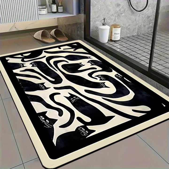 Artistic Mandala Design Bath Mat