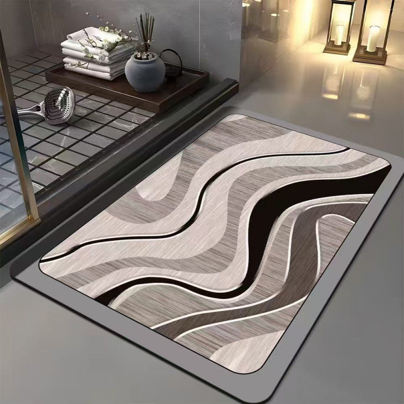 Abstract Geometric Design Bath Mat