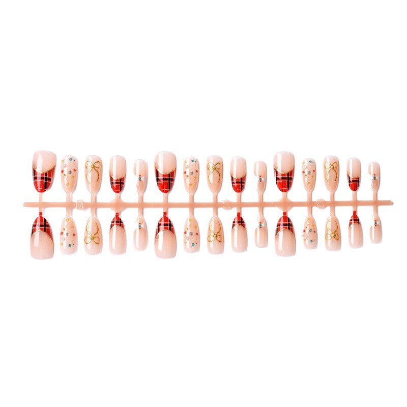 Exclusive artificial nails with festive design Bowlift