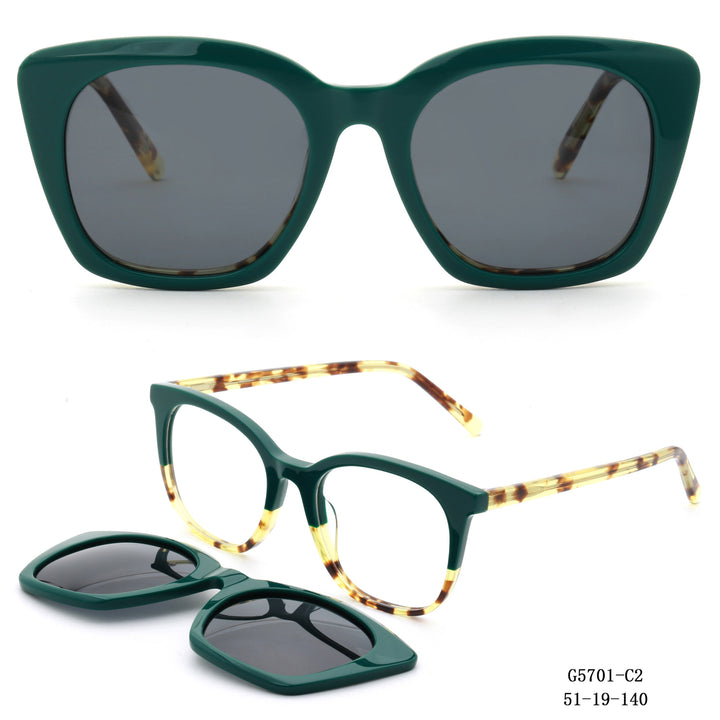 Ladies Retro-inspired sunglasses with detachable lenses Bowlift