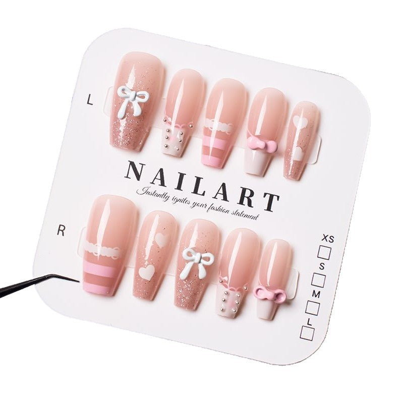 Decorative Press-On Nail Art Set Bowlift