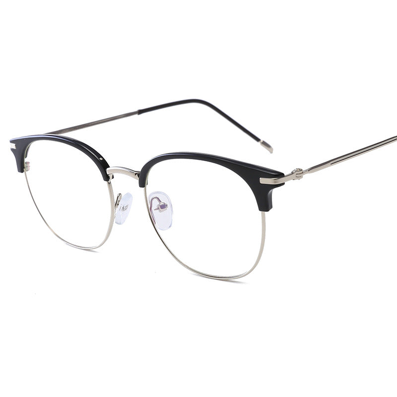 Women's fashionable cat-eye glasses with delicate metal frame Bowlift