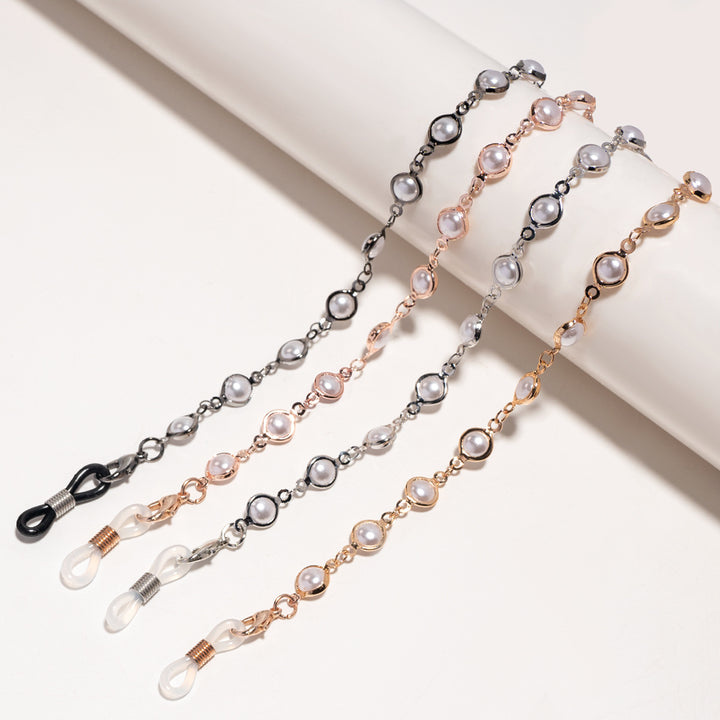 Elegant Pearl-Embellished Glasses Chain Bowlift