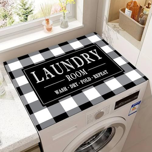 Decorative Laundry Room Counter Mat