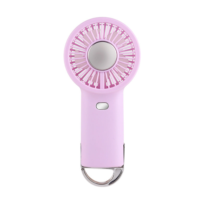 Ladies Portable Hand Fan with Integrated Keychain Bowlift