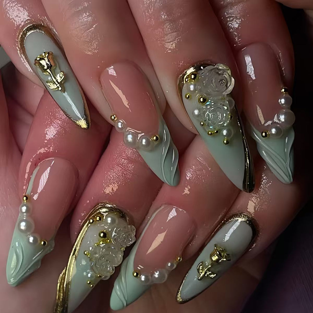 Elegant Gel Nail Art Extensions Bowlift