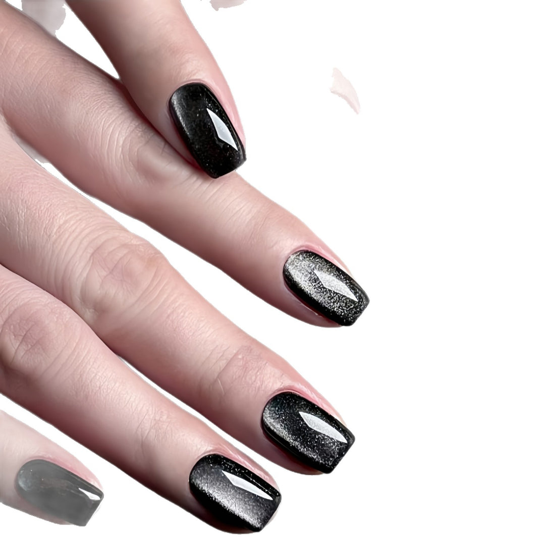 Metallic Glossy Press-On Nail Set Bowlift