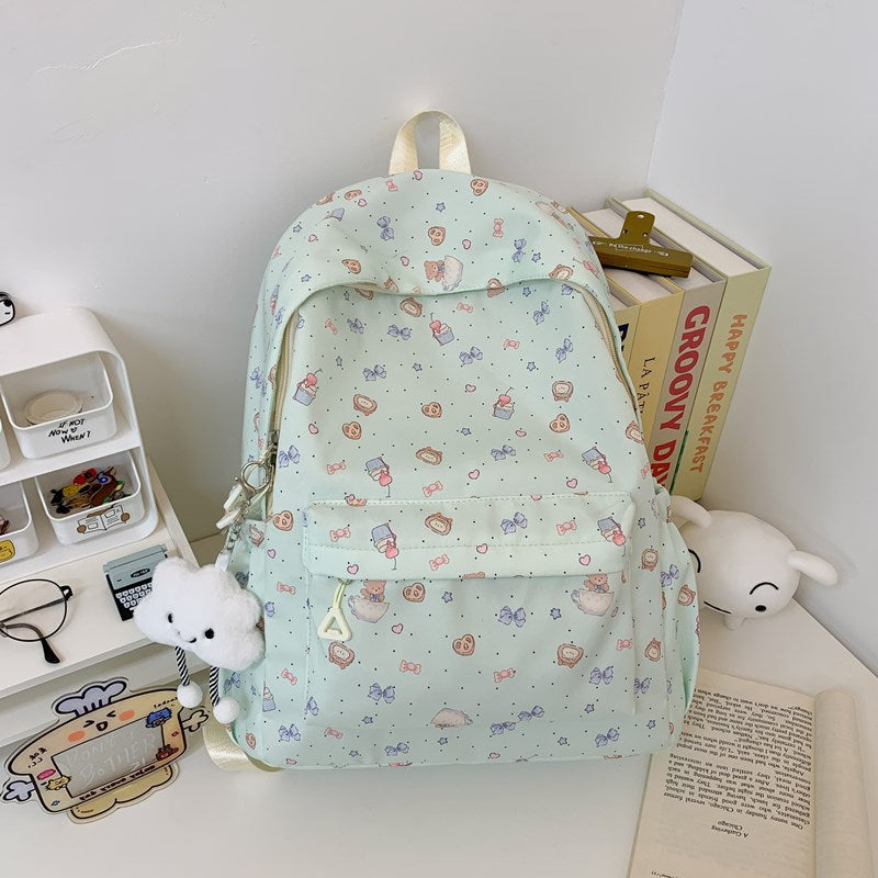 Adorable Cartoon Pattern Backpack