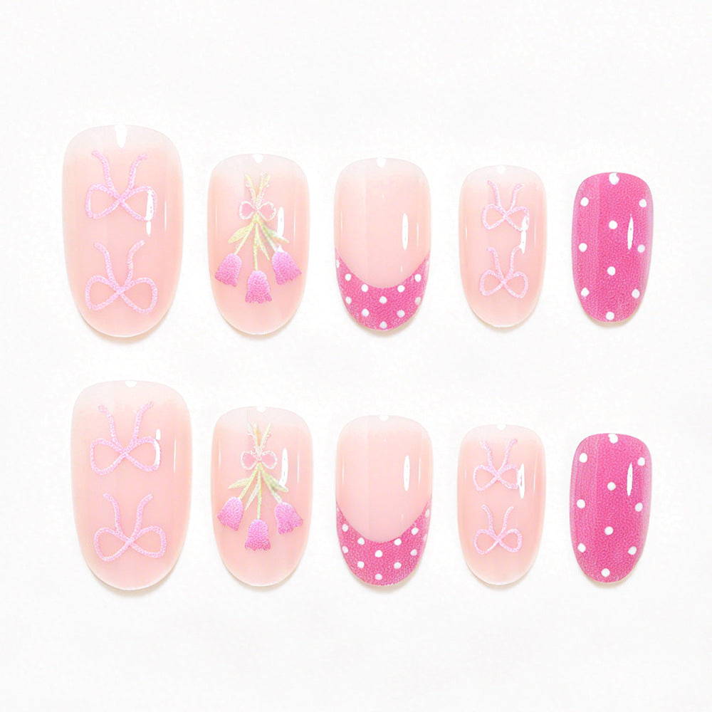 Artistic Floral Nail Art Design Bowlift