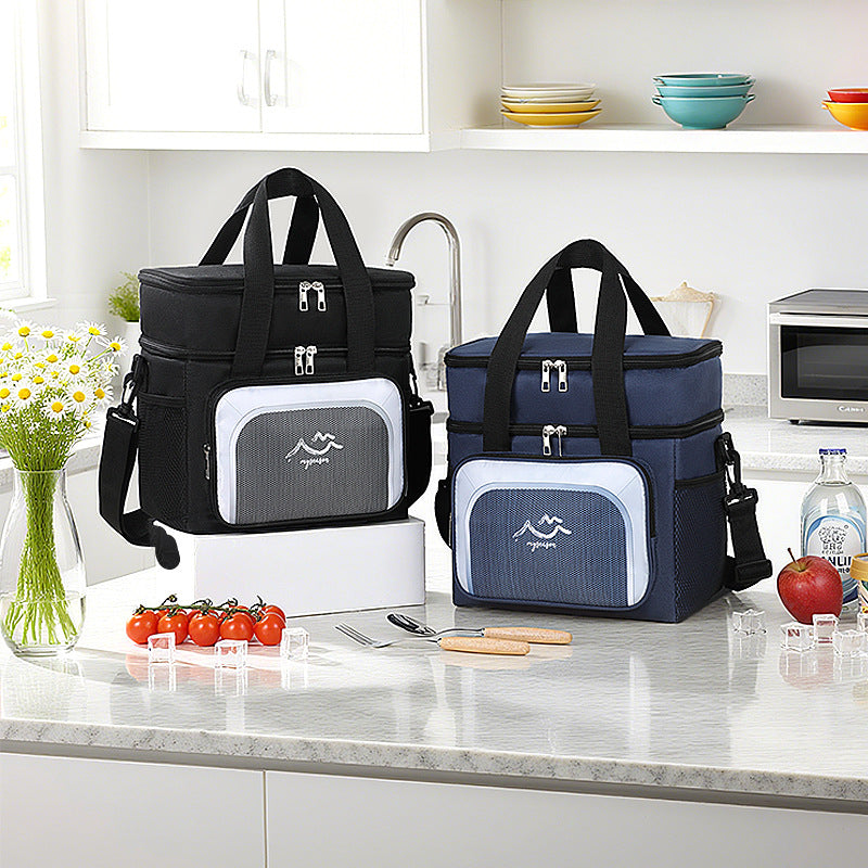 Multi-Compartment Insulated Lunch Cooler Bag Bowlift